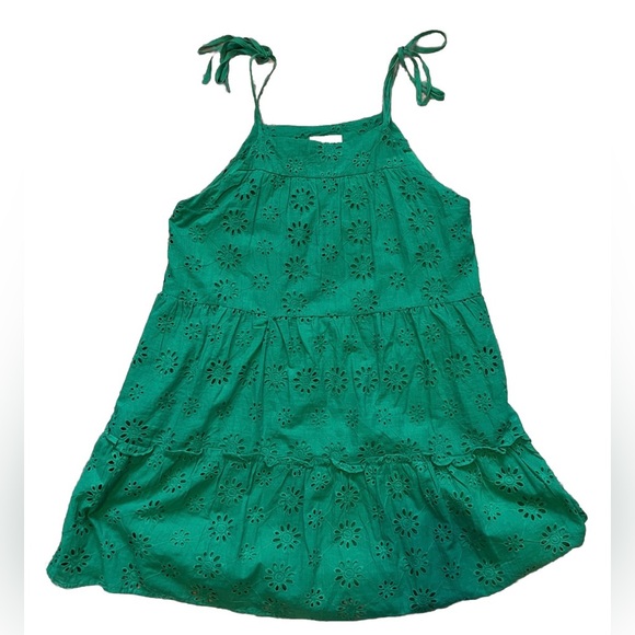 Altar'd State 100% Cotton Green Ruffled Tiered Sundress Like New! M - Picture 7 of 9